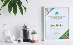 My Canine & Feline Behaviour Association certificate