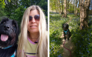 Pet Dog Dylan with Zoe